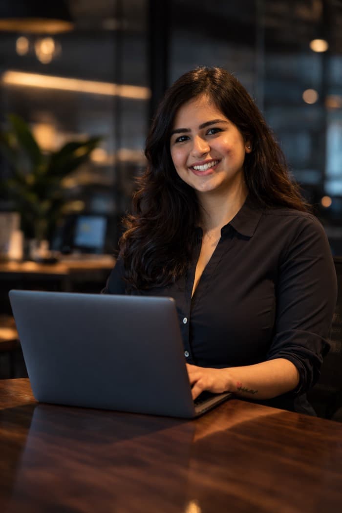 Accountant reviewing TradeBooks AI output